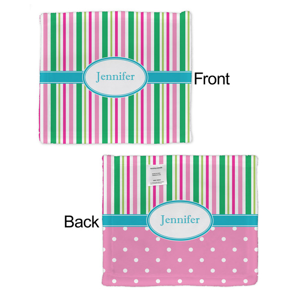 Grosgrain Stripe Security Blanket - Front & Back View