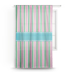 Grosgrain Stripe Sheer Curtain (Personalized)