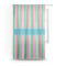 Grosgrain Stripe Sheer Curtain With Window and Rod