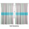 Grosgrain Stripe Sheer Curtains Double
