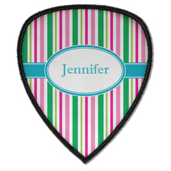 Grosgrain Stripe Iron on Shield Patch A w/ Name or Text