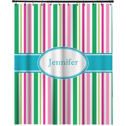 Grosgrain Stripe Extra Long Shower Curtain - 70"x84" (Personalized)