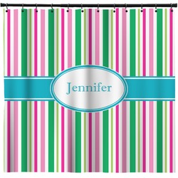Grosgrain Stripe Shower Curtain (Personalized)