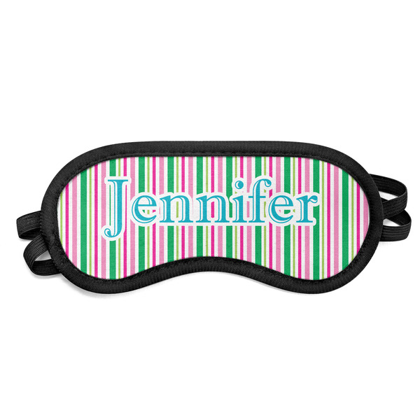 Custom Grosgrain Stripe Sleeping Eye Mask (Personalized)