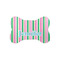 Grosgrain Stripe Bone Shaped Dog Food Mat (Small) (Personalized)