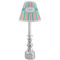 Grosgrain Stripe Small Chandelier Lamp - LIFESTYLE (on candle stick)