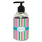 Grosgrain Stripe Plastic Soap / Lotion Dispenser (8 oz - Small - Black) (Personalized)