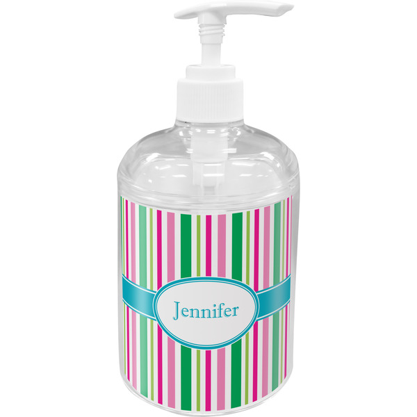Grosgrain Stripe Soap / Lotion Dispenser (Personalized)