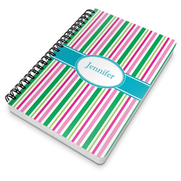 Grosgrain Stripe Spiral Journal 7 x 10 - Main