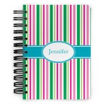 Grosgrain Stripe Spiral Notebook - 5x7 w/ Name or Text