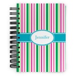Grosgrain Stripe Spiral Notebook - 5x7 w/ Name or Text