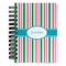 Grosgrain Stripe Spiral Notebook - 5x7 w/ Name or Text