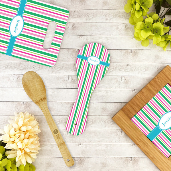 Grosgrain Stripe Spoon Rest Trivet - LIFESTYLE