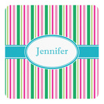 Grosgrain Stripe Square Decal - Large (Personalized)