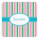 Grosgrain Stripe Square Decal - Small (Personalized)