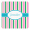 Grosgrain Stripe Square Decal - XLarge (Personalized)