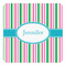 Grosgrain Stripe Square Decal - Large (Personalized)