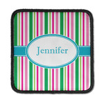Grosgrain Stripe Iron On Square Patch w/ Name or Text