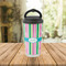Grosgrain Stripe Stainless Steel Travel Cup Lifestyle