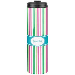 Grosgrain Stripe Stainless Steel Skinny Tumbler - 20 oz (Personalized)