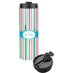 Grosgrain Stripe Stainless Steel Skinny Tumbler (Personalized)