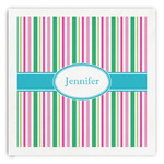 Grosgrain Stripe Paper Dinner Napkins (Personalized)