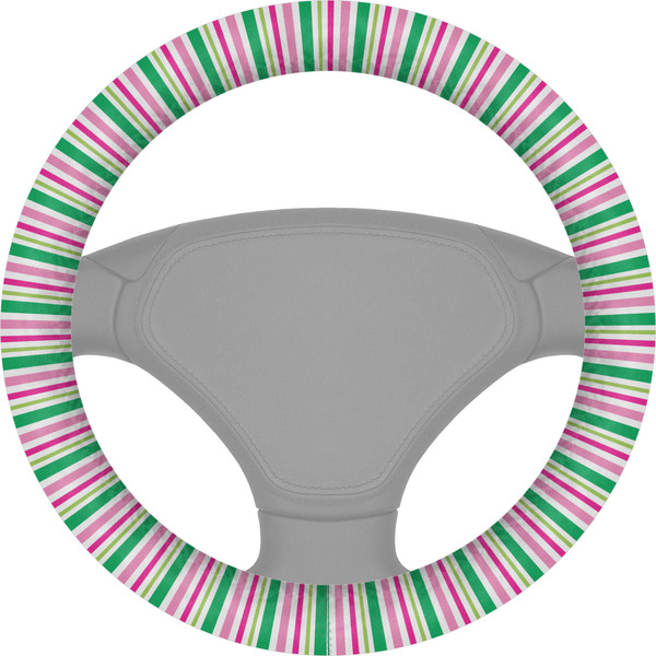 Custom Grosgrain Stripe Steering Wheel Cover