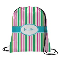 Grosgrain Stripe Drawstring Backpack (Personalized)