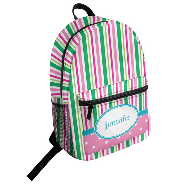Custom Grosgrain Stripe Student Backpack (Personalized)