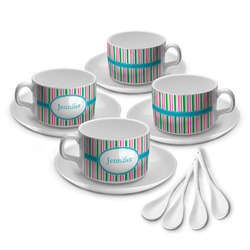 Grosgrain Stripe Tea Cup - Set of 4 (Personalized)