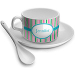 Grosgrain Stripe Tea Cup - Single (Personalized)