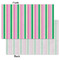 Grosgrain Stripe Tissue Paper - Heavyweight - Small - Front & Back