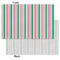 Grosgrain Stripe Tissue Paper - Lightweight - Small - Front & Back