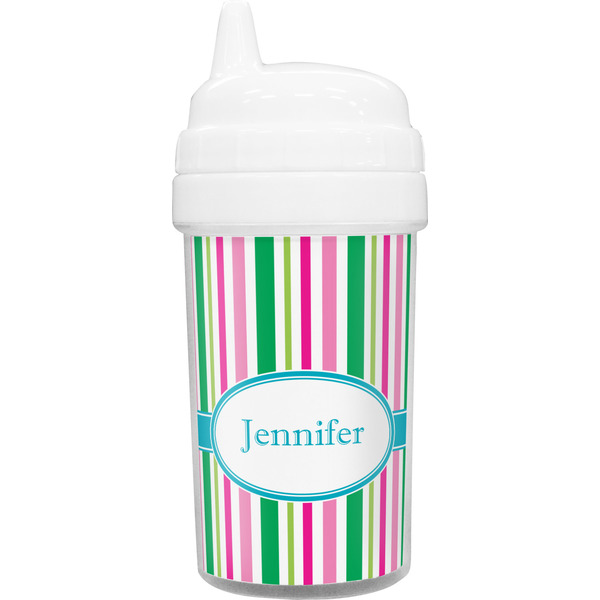 Custom Grosgrain Stripe Sippy Cup (Personalized)