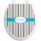 Grosgrain Stripe Toilet Seat Decal (Personalized)