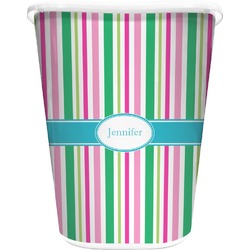 Grosgrain Stripe Waste Basket (Personalized)