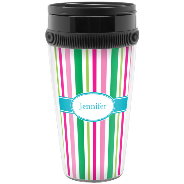 Custom Grosgrain Stripe Acrylic Travel Mug without Handle (Personalized)