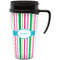 Grosgrain Stripe Acrylic Travel Mug with Handle (Personalized)