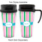 Grosgrain Stripe Travel Mugs - with & without Handle