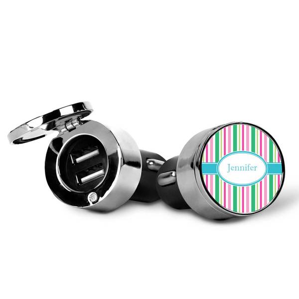 Grosgrain Stripe USB Car Charger