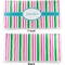 Grosgrain Stripe Vinyl Check Book Cover - Front and Back