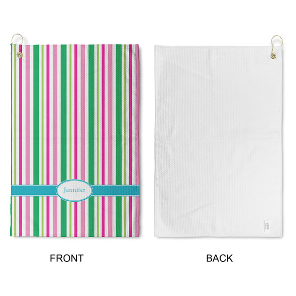 Grosgrain Stripe Waffle Weave Golf Towel - Approval