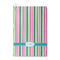 Grosgrain Stripe Waffle Weave Golf Towel (Personalized)