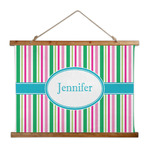 Grosgrain Stripe Wall Hanging Tapestry - Wide (Personalized)