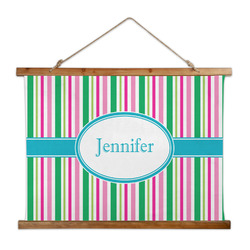 Grosgrain Stripe Wall Hanging Tapestry - Wide (Personalized)