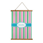 Grosgrain Stripe Wall Hanging Tapestry (Personalized)