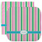 Grosgrain Stripe Facecloth / Wash Cloth (Personalized)