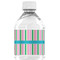 Grosgrain Stripe Water Bottle Label - Back View