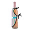 Grosgrain Stripe Wine Bottle Apron - DETAIL WITH CLIP ON NECK