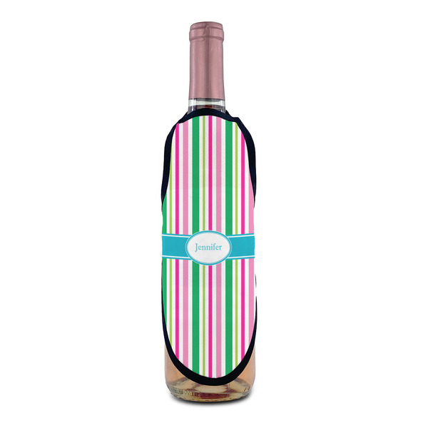 Grosgrain Stripe Wine Bottle Apron - IN CONTEXT